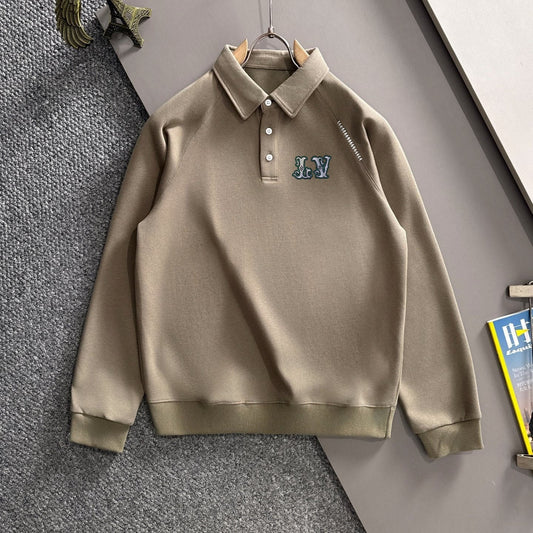 LV 25SS Lapel Sweatshirt Long Sleeve 494423