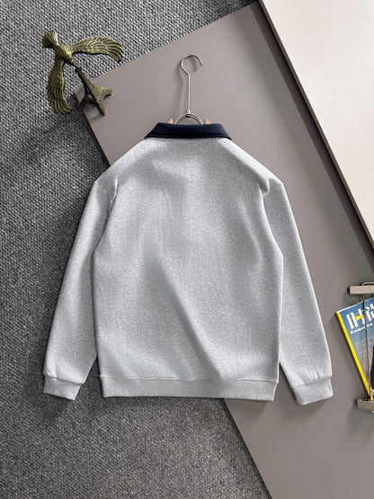 LV 25SS Lapel Sweatshirt Long Sleeve 494414