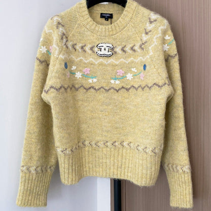 CHANEL LONG-SLEEVE SHIRT LIGHT YELLOW 88240