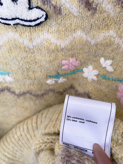 CHANEL LONG-SLEEVE SHIRT LIGHT YELLOW 88240
