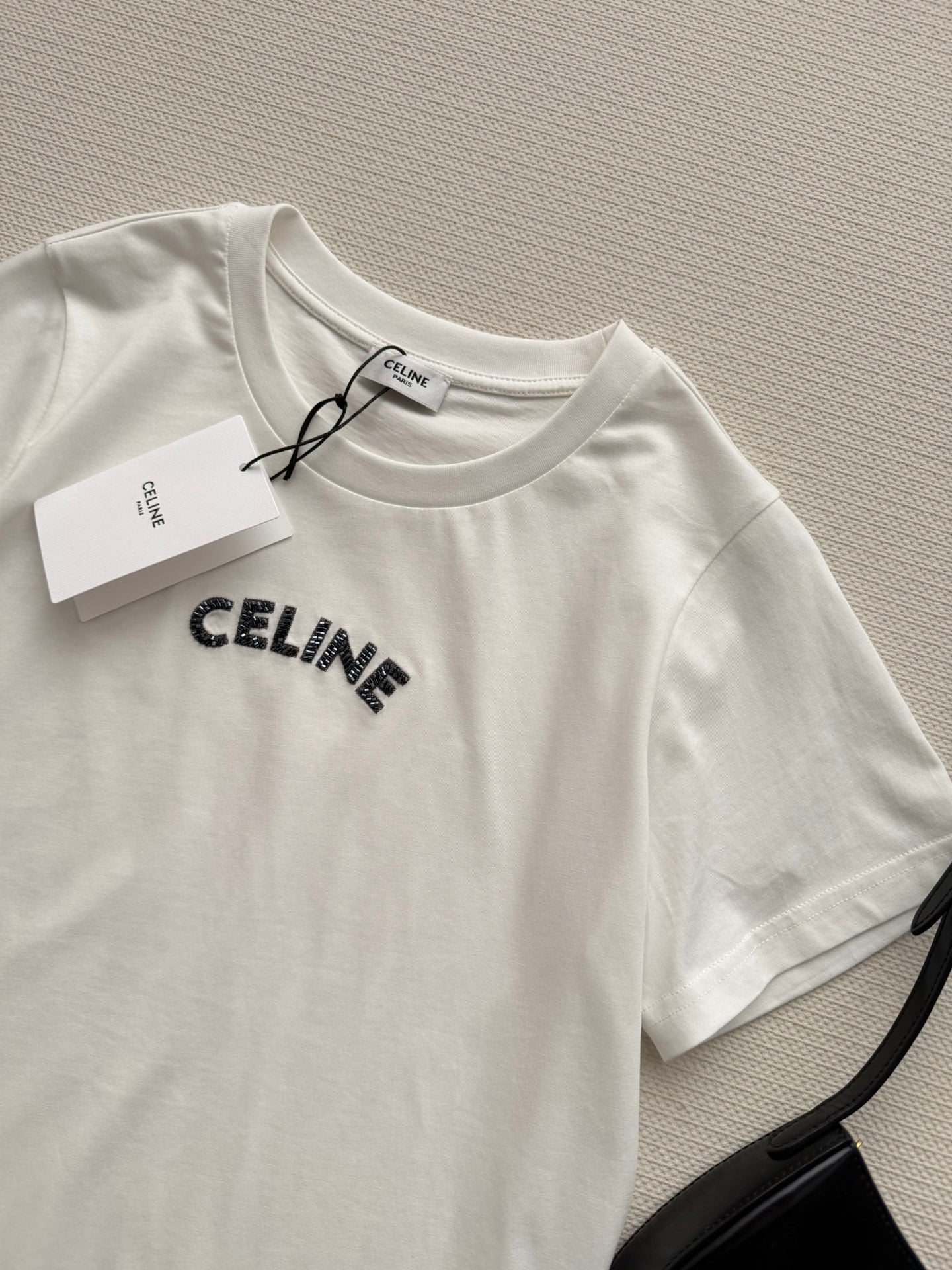 Chanel 26SS Short-Sleeve T-Shirt with Logo White in Cotton 892730