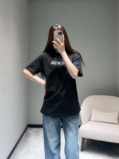 Celine 26SS Short-Sleeve T-Shirt Black in Cotton 811666