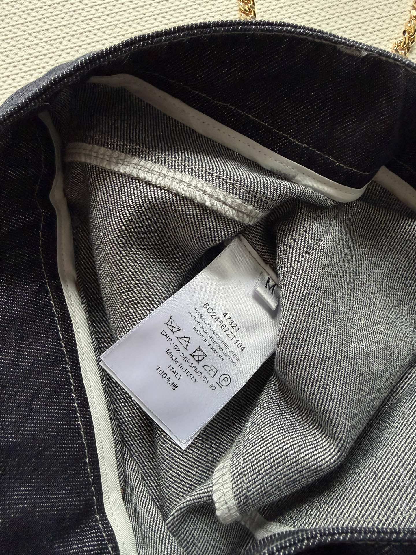 Celine 26SS Straight-leg jeans Navy Blue in Denim 943329