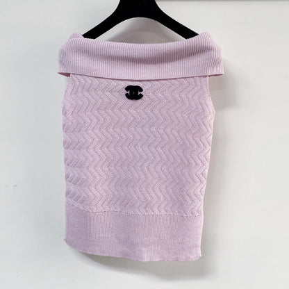 Chanel Vest Pink in Wool 125463