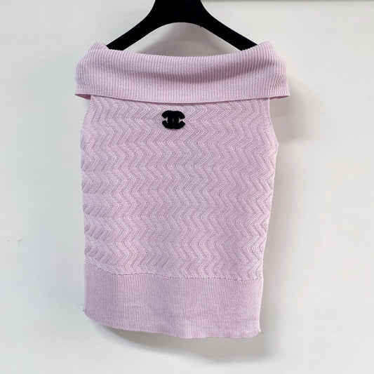 Chanel Vest Pink in Wool 125463