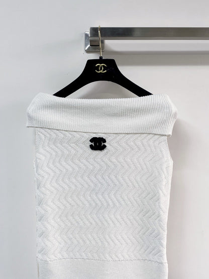 Chanel Vest White in Wool 125462