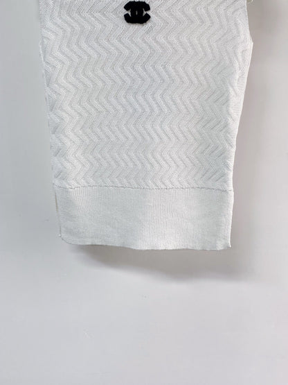 Chanel Vest White in Wool 125462