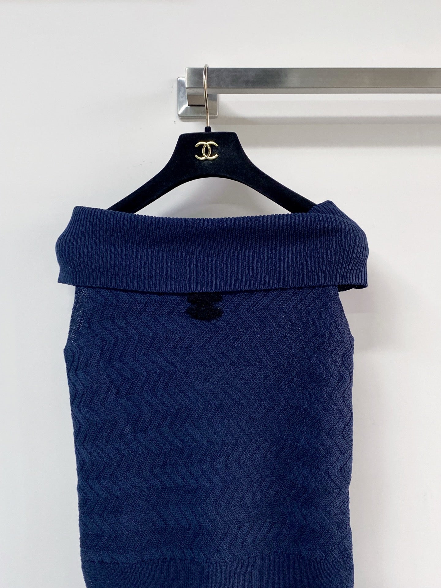 Chanel Vest Navy Blue in Wool 125461