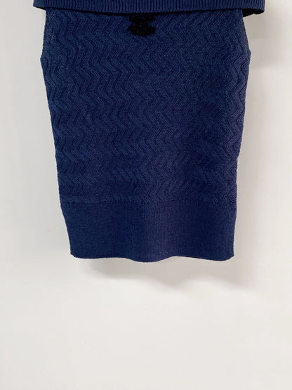 Chanel Vest Navy Blue in Wool 125461