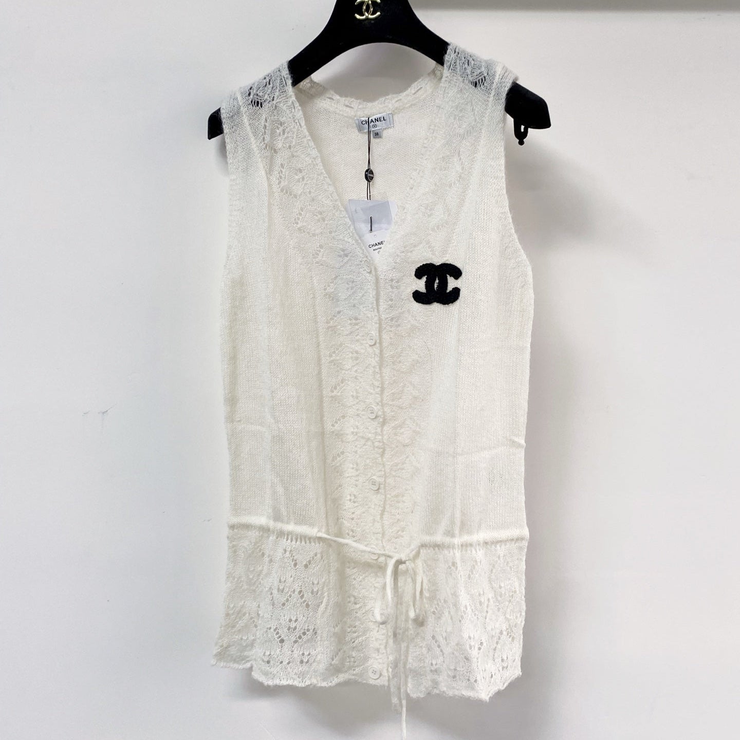 Chanel Vest White in Wool 125440