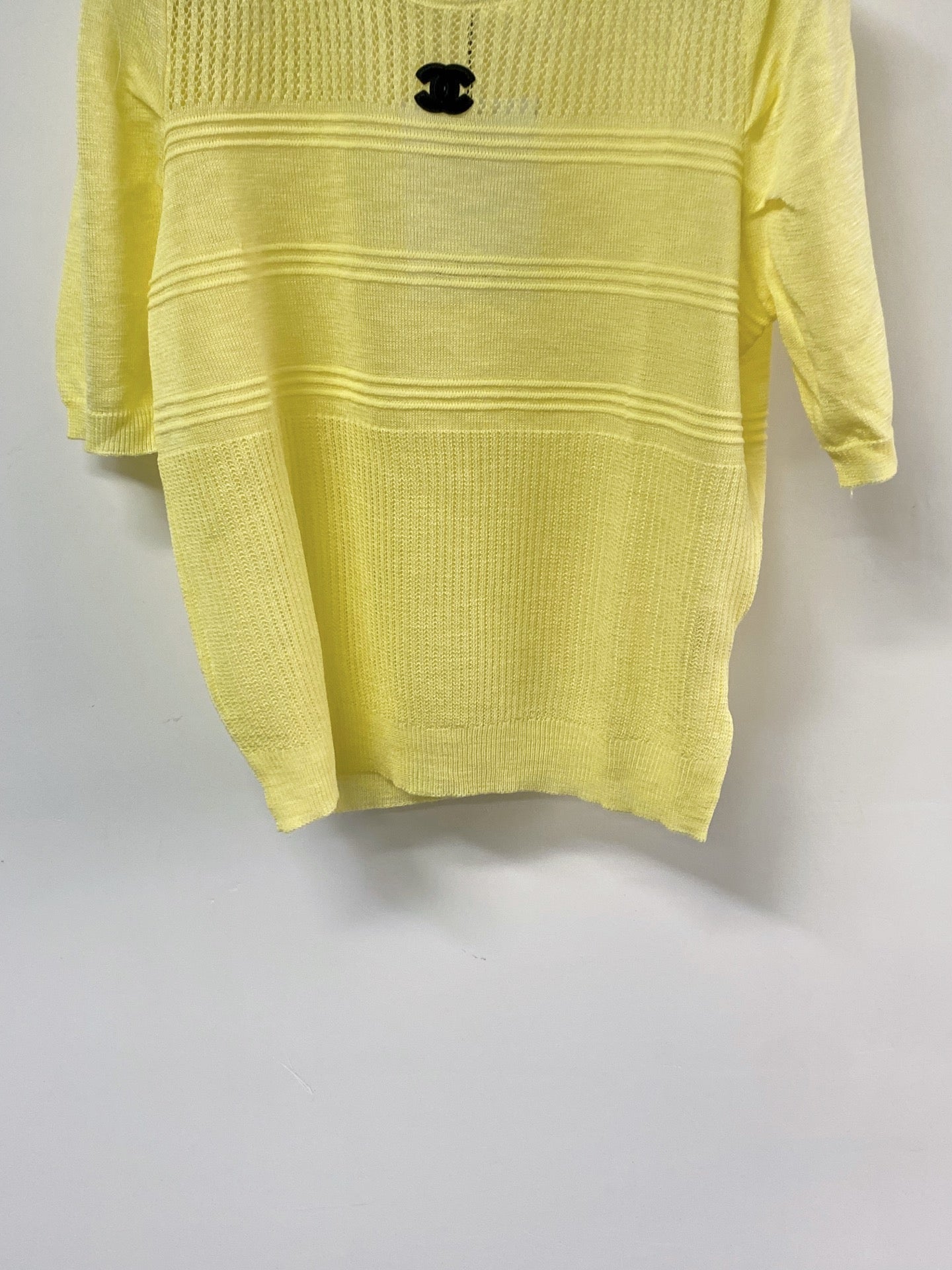 Chanel Short-Sleeve T-Shirt Yellow in Acrylic 125437