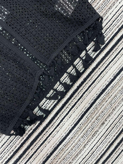 Chanel Knit Short-sleeve Top Black in Cotton 133517