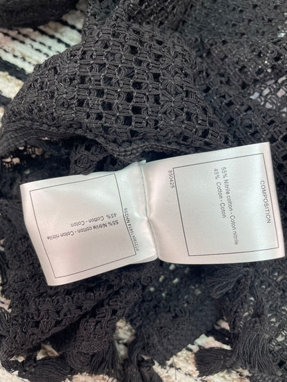 Chanel Knit Short-sleeve Top Black in Cotton 133517