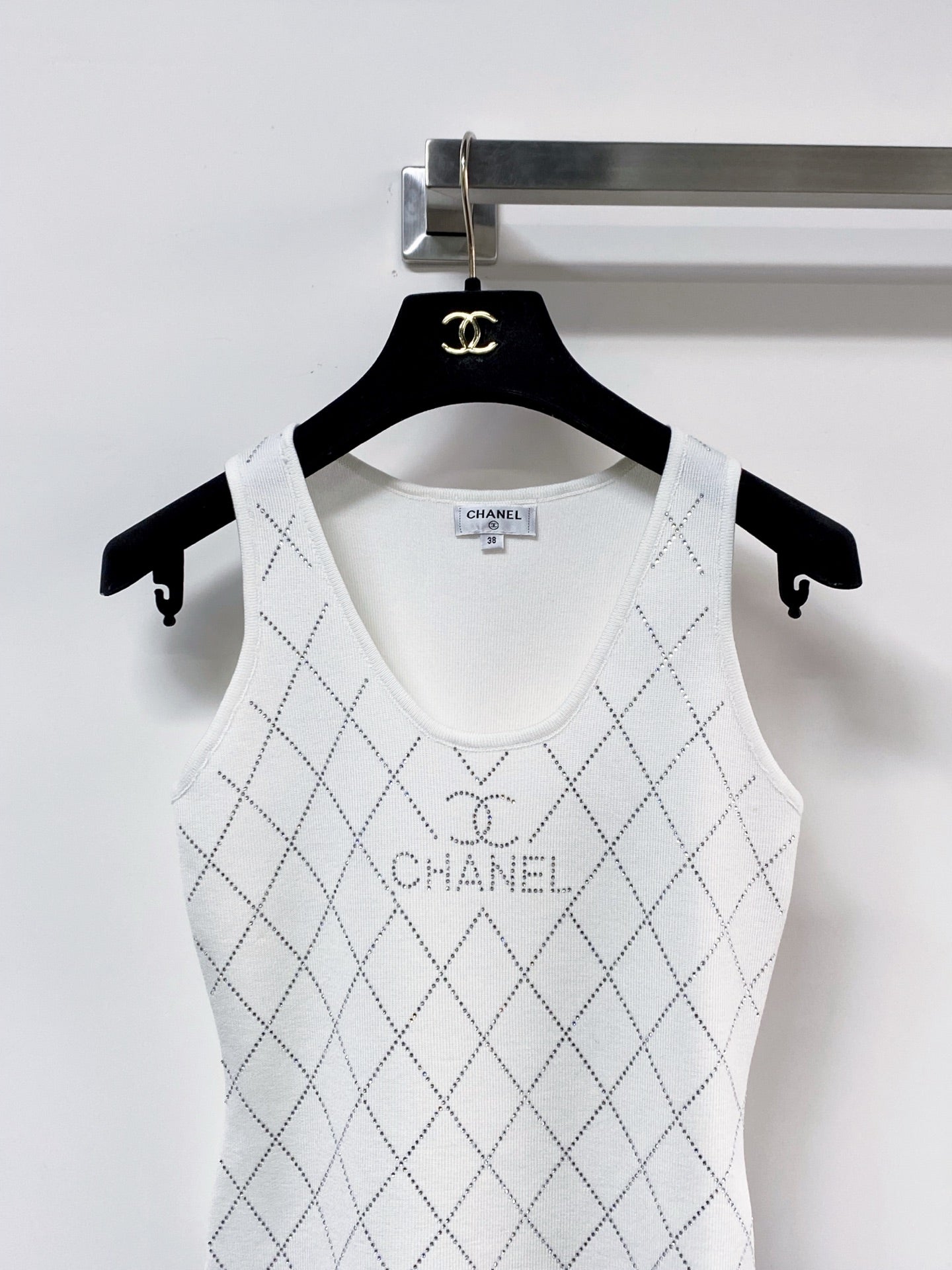 Chanel Tank Top White in Cashmere 125424