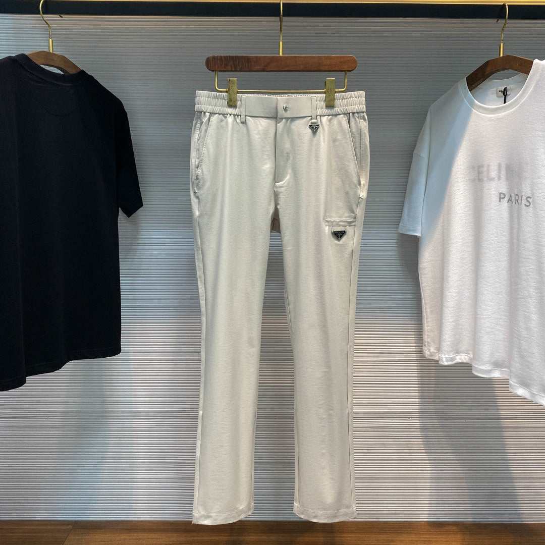 PRA26SS Straight-Leg Pants White in Cotton 152601