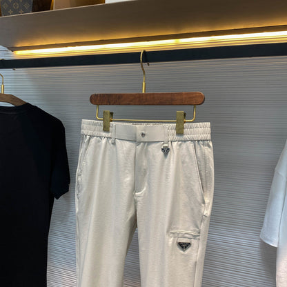 PRA26SS Straight-Leg Pants White in Cotton 152601