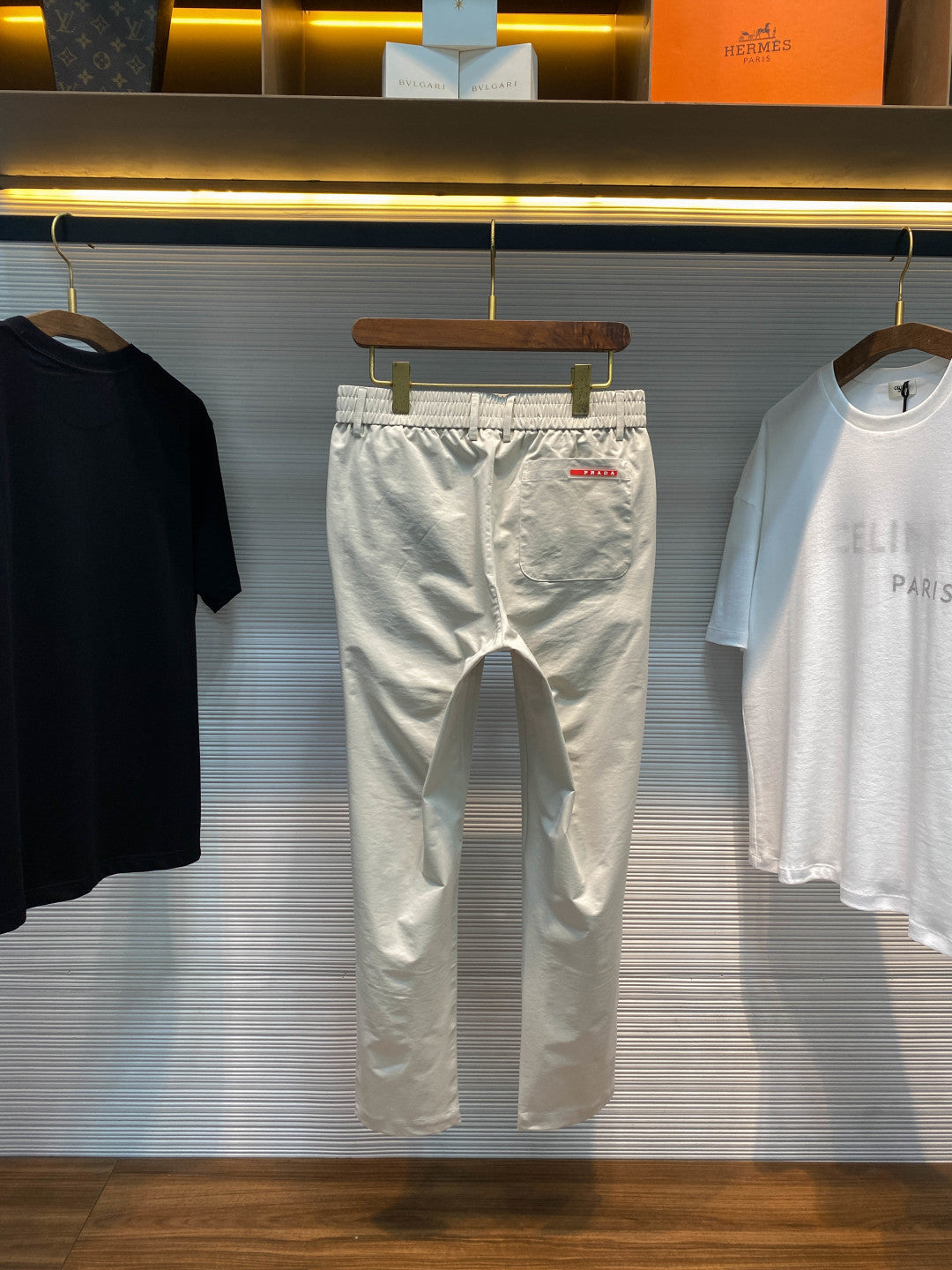 PRA26SS Straight-Leg Pants White in Cotton 152601