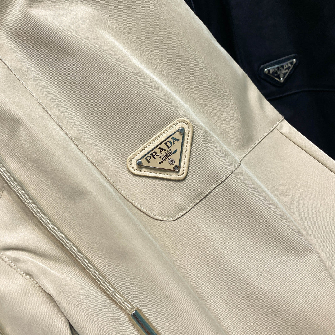 PRA26SS Drawstring Casual Pants in Cotton Twill 134819