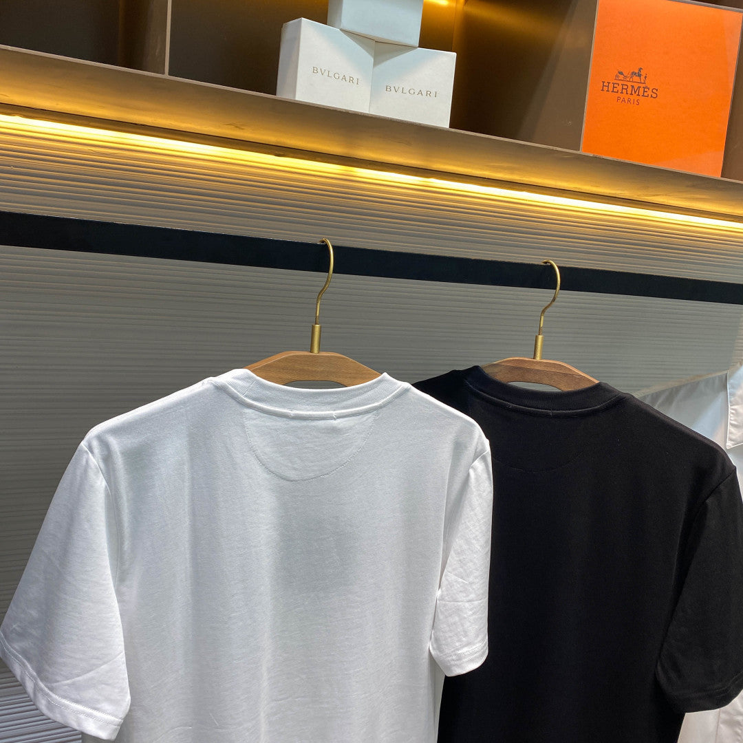 PRA26SS Basic Crew Neck Short-Sleeve T-Shirt in Knit Cotton Fabric 905162