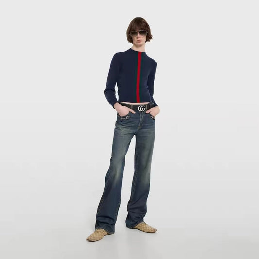 Gucci Washed Distressed Denim Jeans 161137