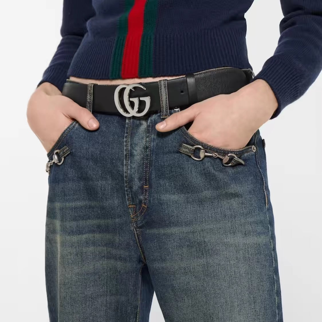 Gucci Washed Distressed Denim Jeans 161137