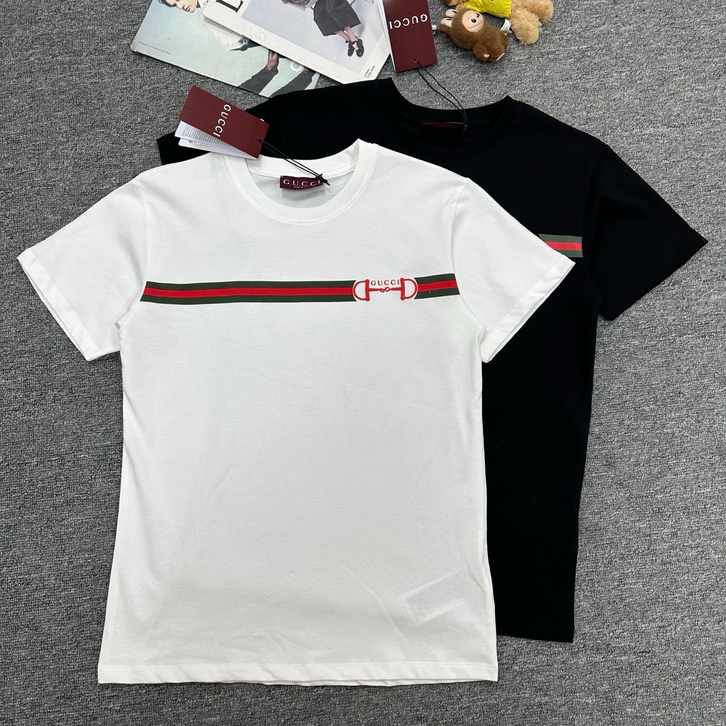 GG Featuring a Letter Stripe Print T-shirt in Cotton 138425