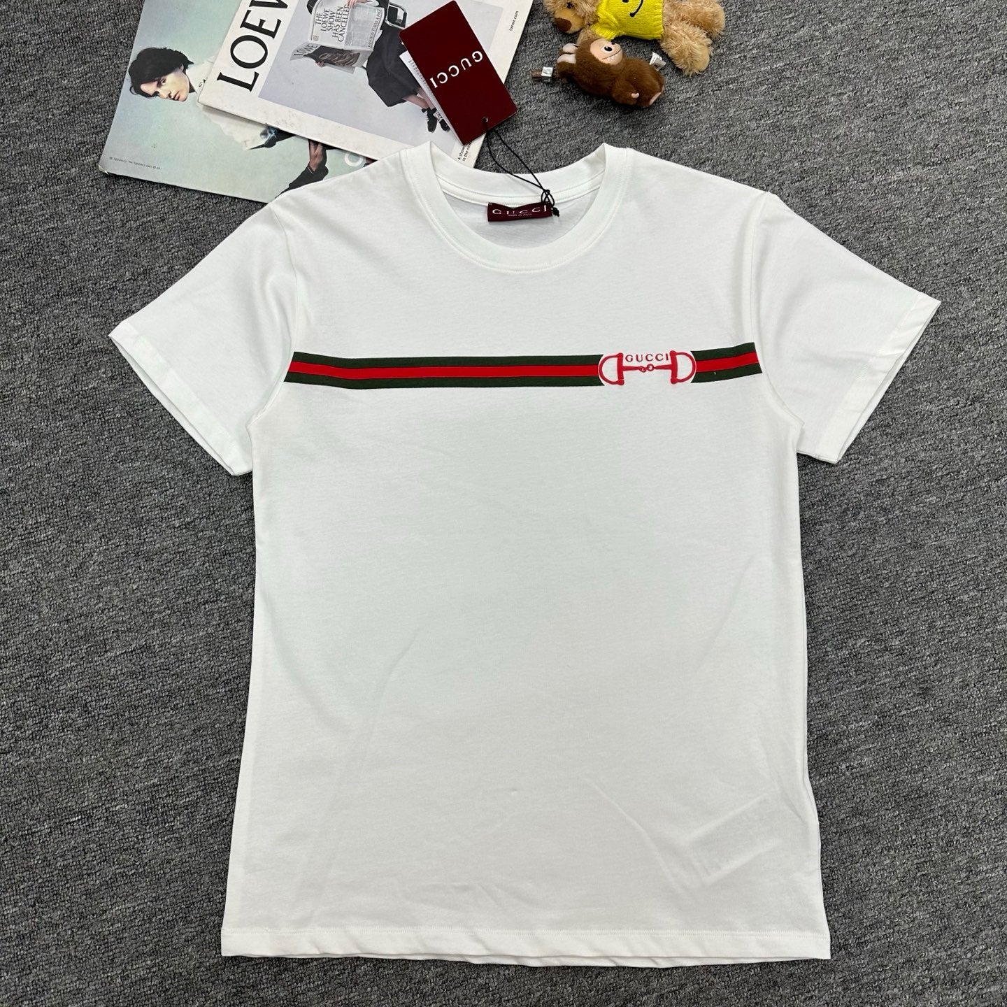 GG Featuring a Letter Stripe Print T-shirt in Cotton 138425