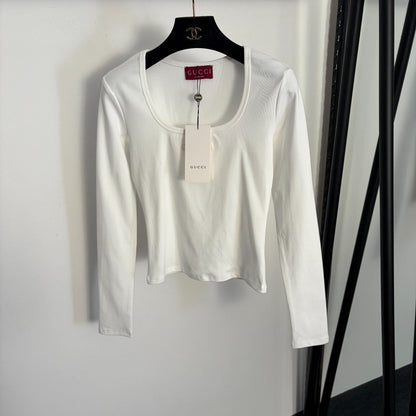 GG  Slim Fit Long Sleeve Base Layer Top in Cotton