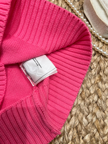 Chanel 26SS Knit Short-sleeved Top Pink in Cotton 161789
