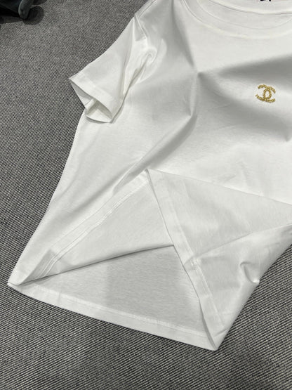 Chanel 26 Classic Crew Neck White in Cotton 161761