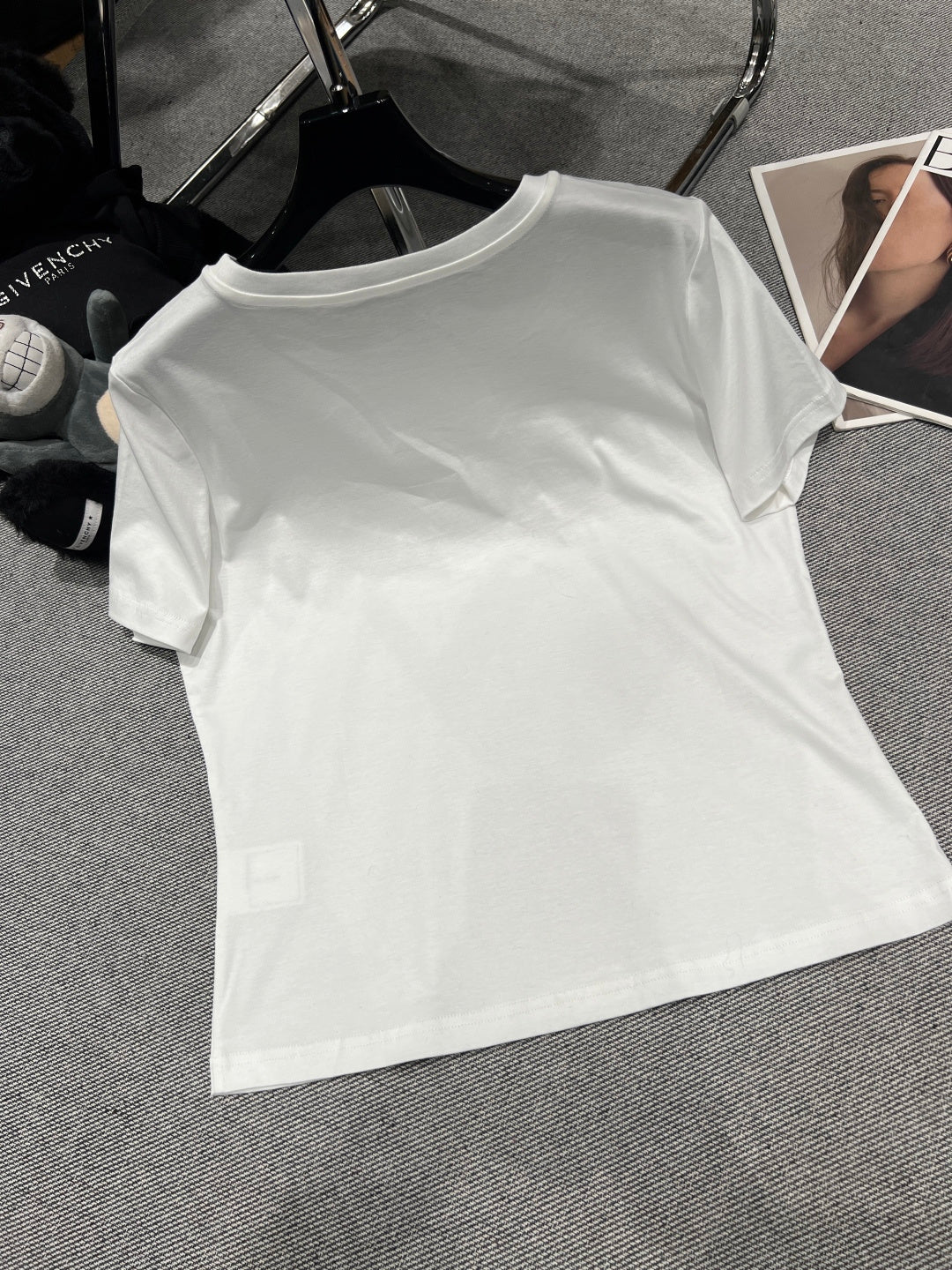 Chanel 26 Classic Crew Neck White in Cotton 161761