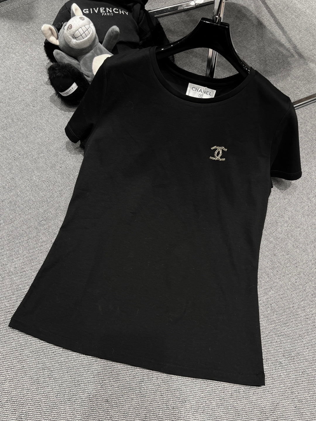 Chanel 26 Classic Crew Neck Black in Cotton 161759