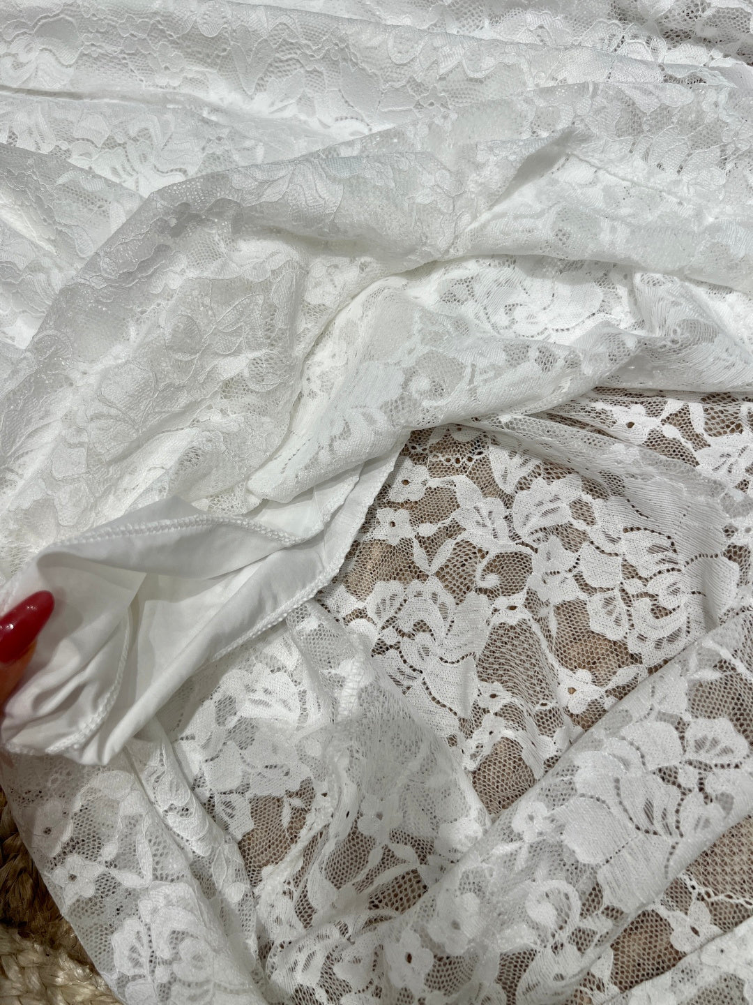 Chanel 26 Dress with Lace White in Tencel 161755