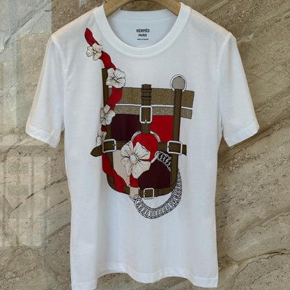 Hermes Short-sleeved T-shirt White in Cotton 974817