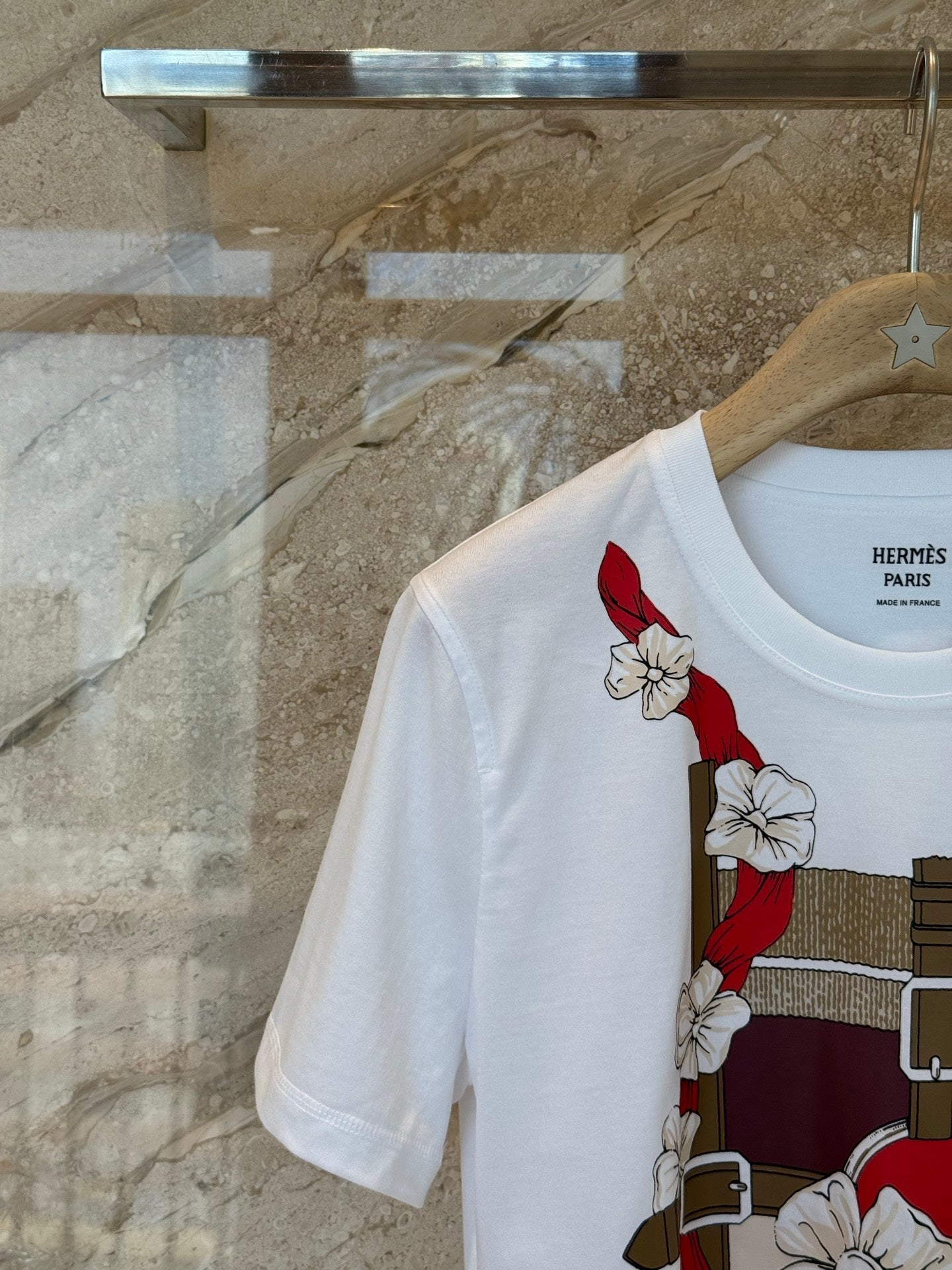Hermes Short-sleeved T-shirt White in Cotton 974817