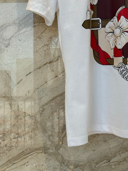Hermes Short-sleeved T-shirt White in Cotton 974817