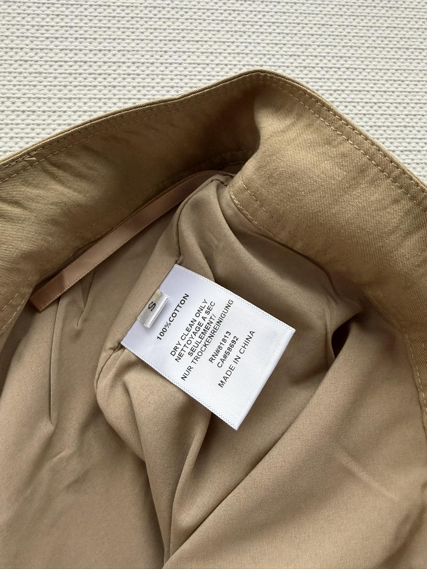 Hermes 26SS Shorts Khaki Brown in Cotton 943345