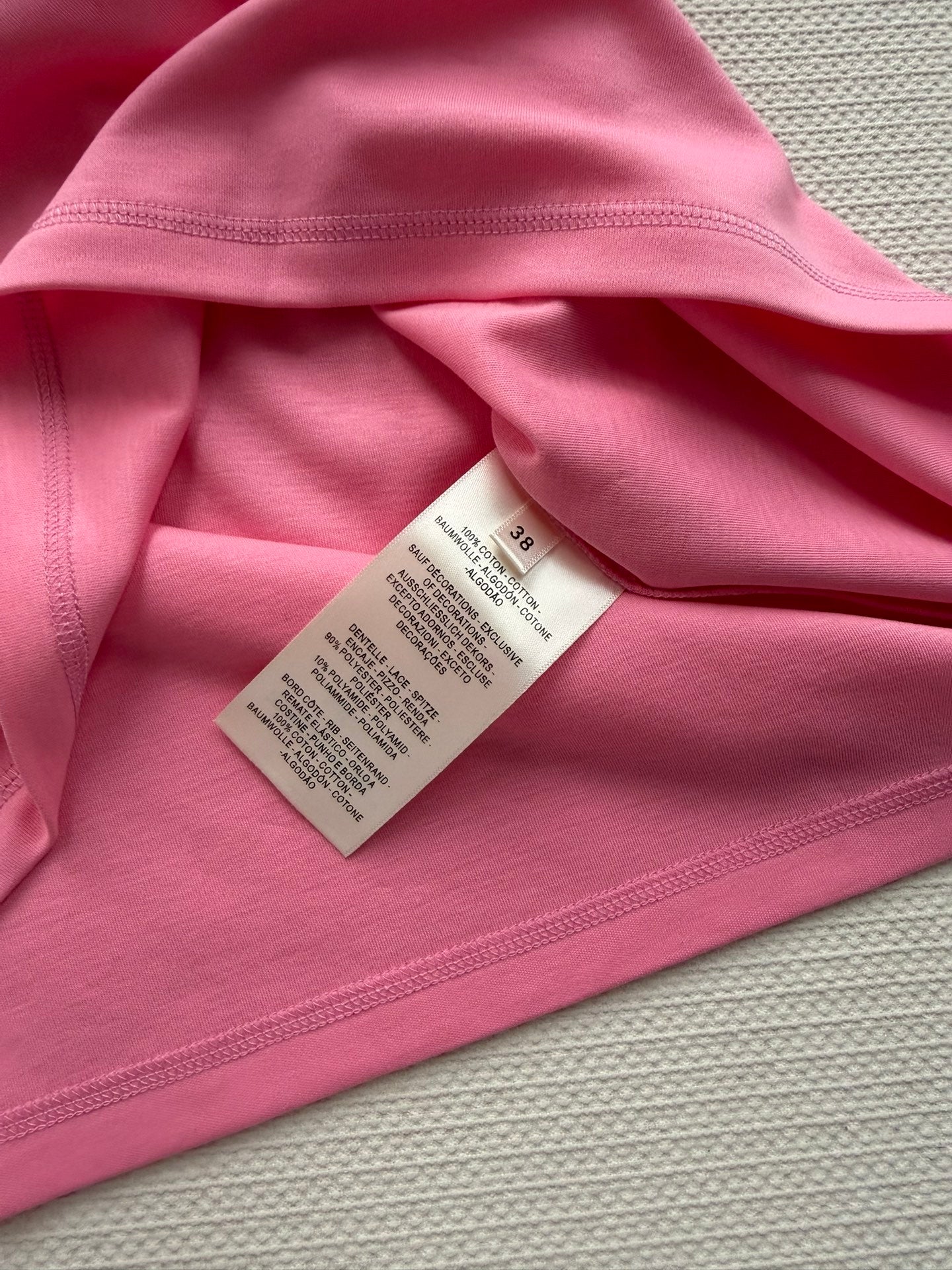 Hermes 26 Short-sleeved Printed T-shirt Pink in Cotton 888726