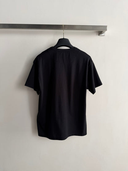 Hermes 26  Short-sleeved Printed T-shirt Black in Cotton 888724
