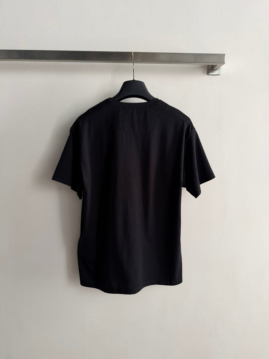 Hermes 26  Short-sleeved Printed T-shirt Black in Cotton 888724