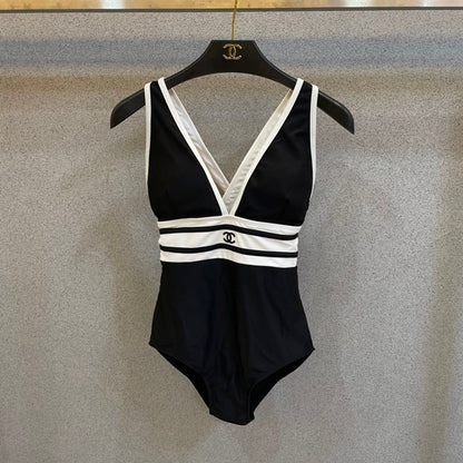 Chanel One-Piece Swimsuit Black in Cotton polyester 201831