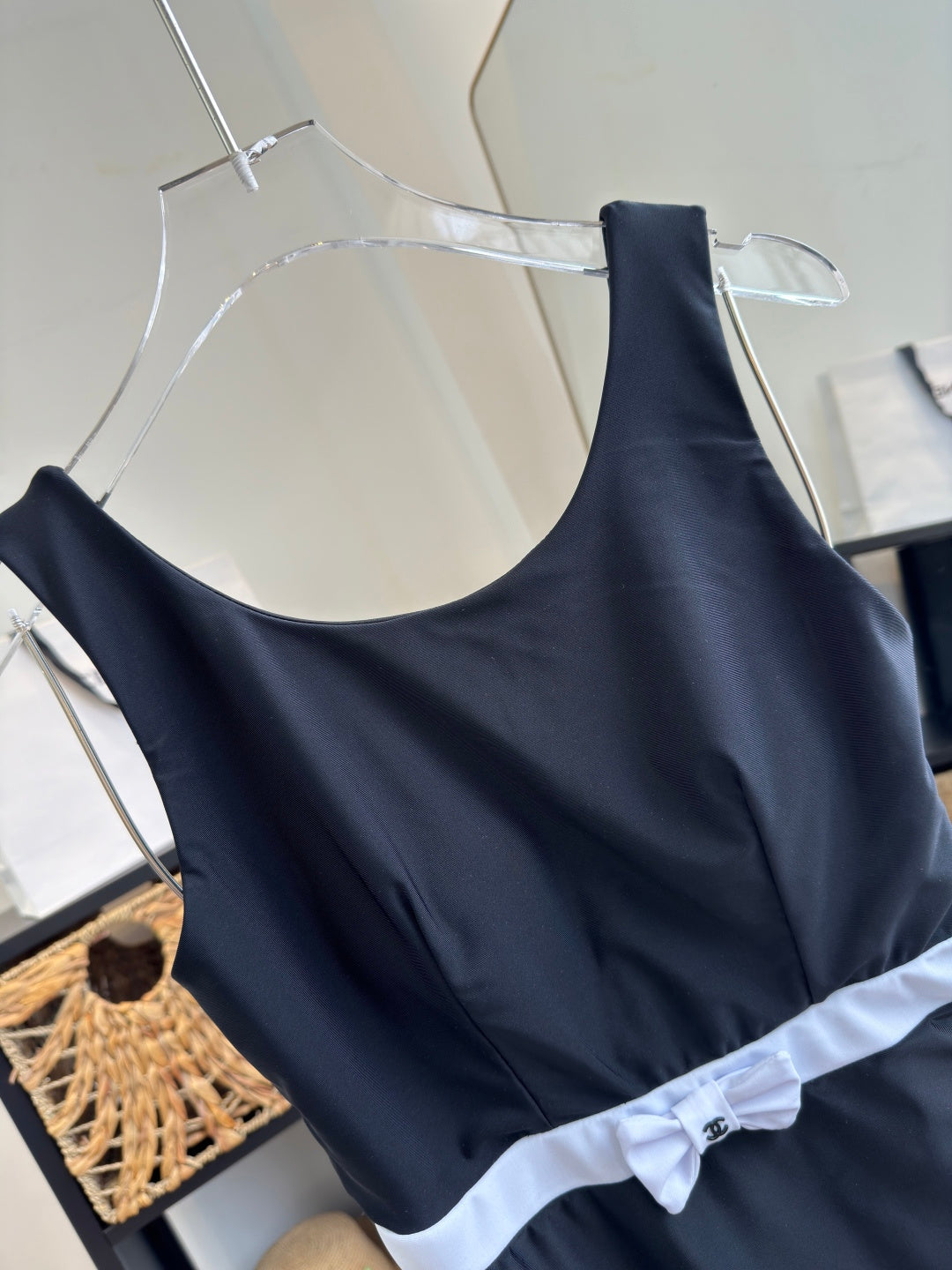 Chanel One-Piece Swimsuit Black in Cotton polyester 204692
