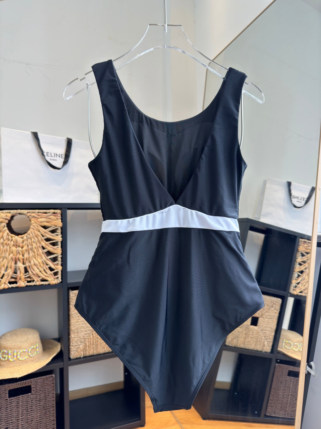 Chanel One-Piece Swimsuit Black in Cotton polyester 204692