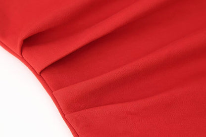 Vestido corto plisado informal de primavera y verano para mujer