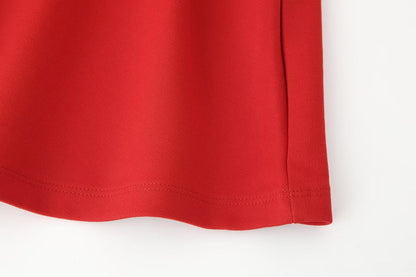 Vestido corto plisado informal de primavera y verano para mujer
