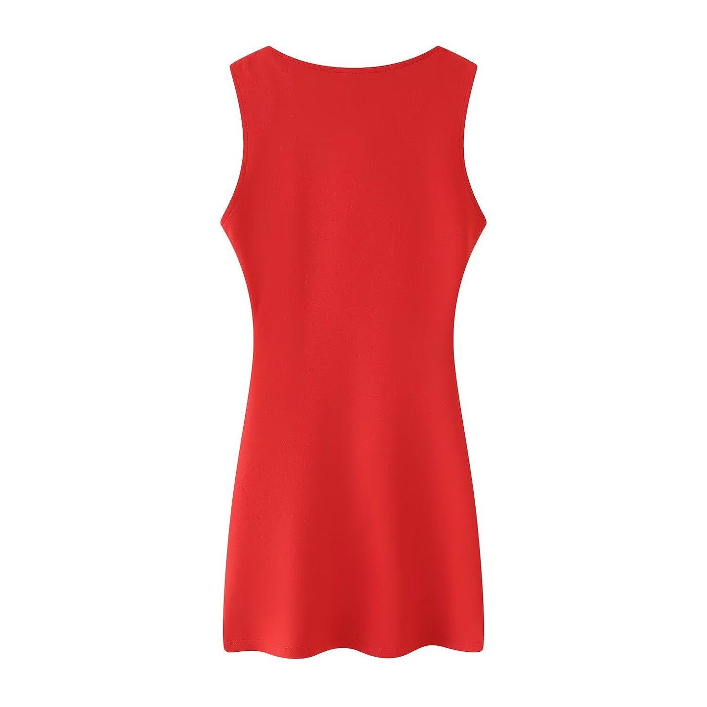 Vestido corto plisado informal de primavera y verano para mujer