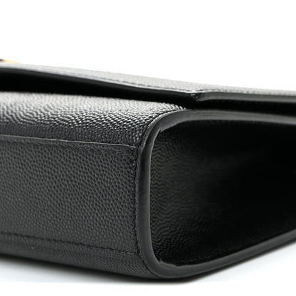 Grain De Poudre Medium Classic Monogram Kate Satchel Black