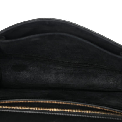 Lambskin Studded Medium Diorama Flap Bag Black