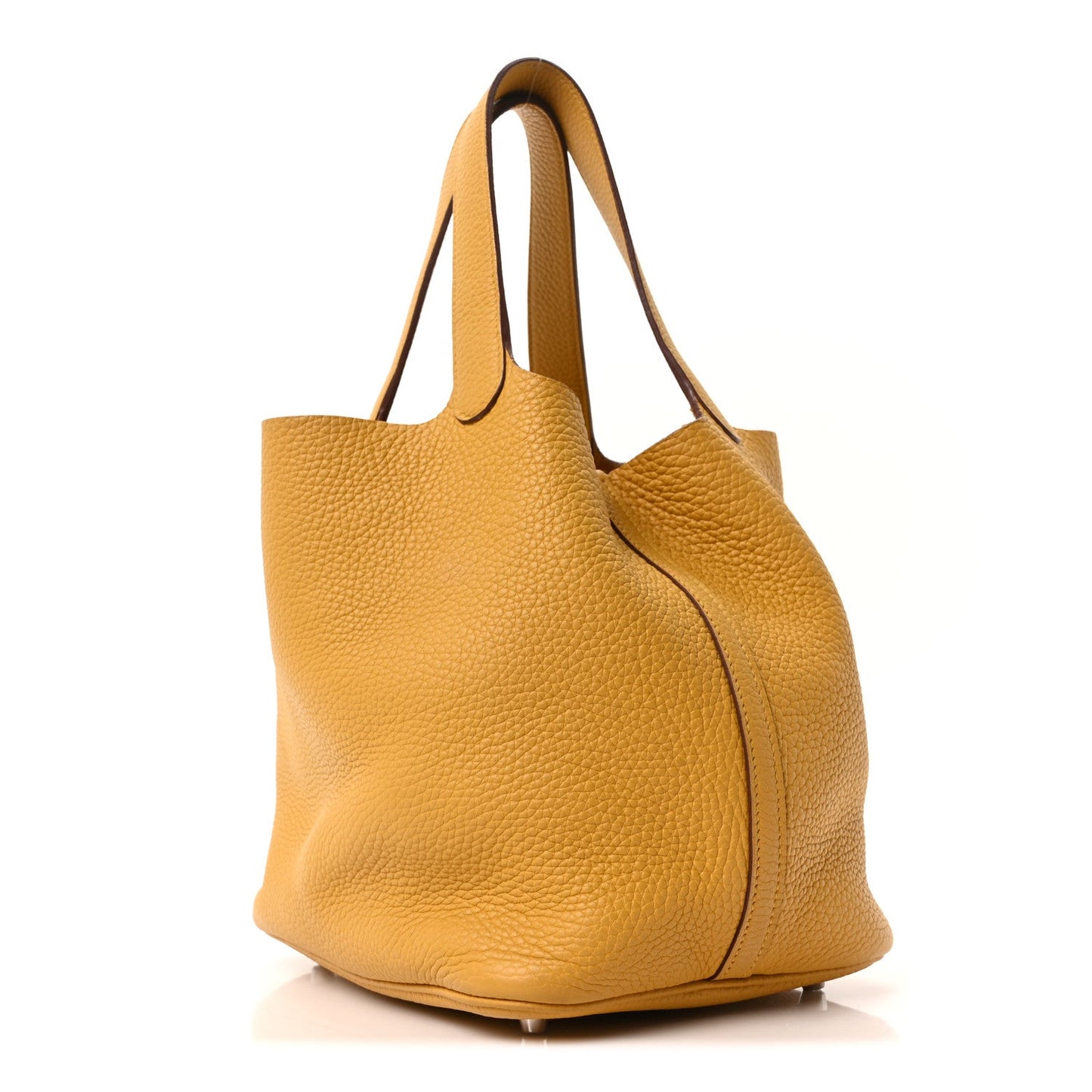 Taurillon Clemence Picotin Lock 22 MM Jaune Ambre