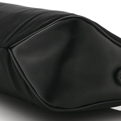 Re-Nylon Vitello Large Aimee Shoulder Bag Black